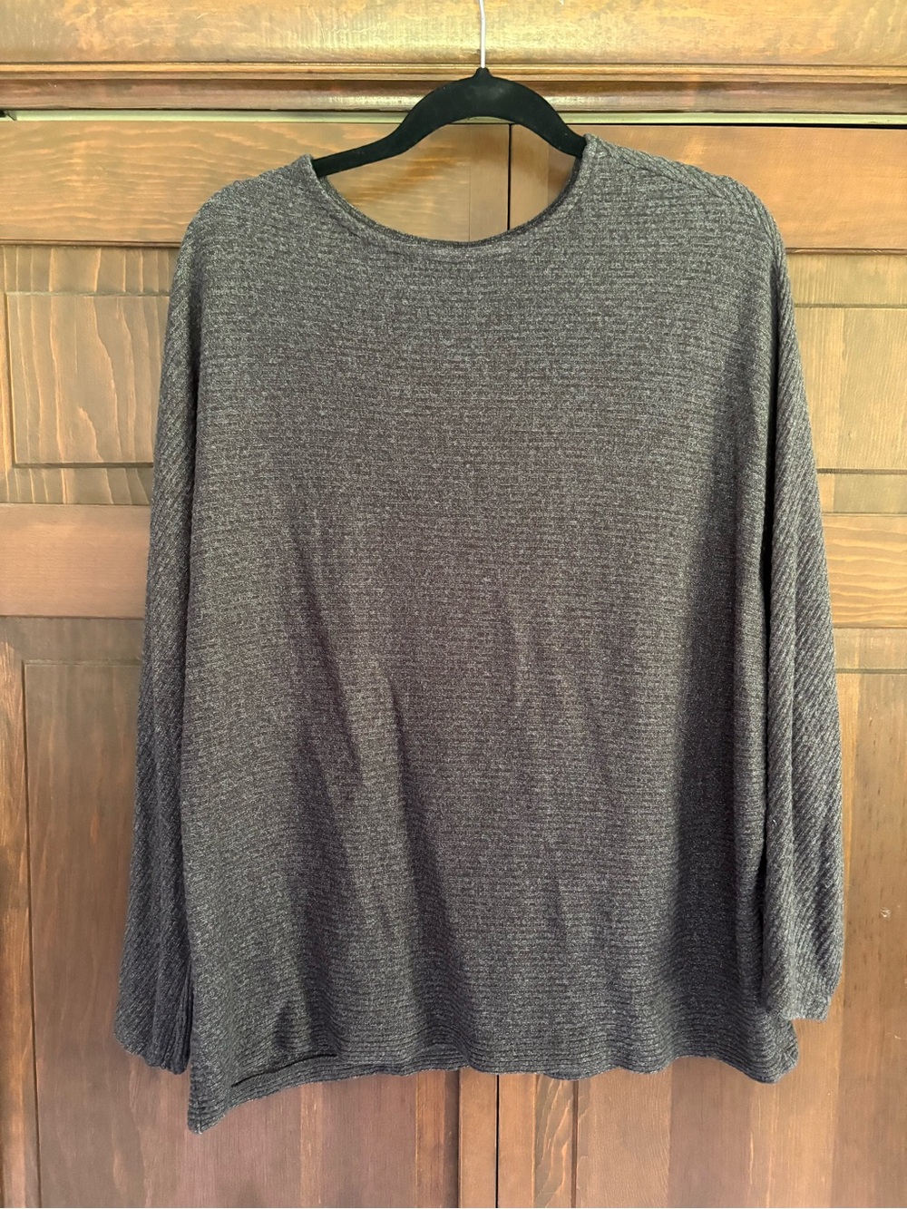 H&M Gray Ribbed Long Sleeve Sweater